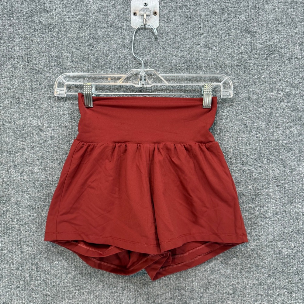 Halara Shorts Women XS Red High Waisted Athletic Stretch Athleisure Yoga